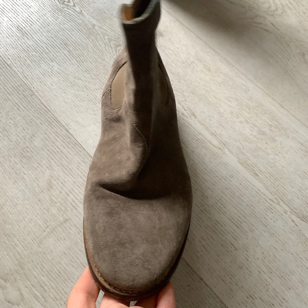 Represent Taupe Suede Chelsea Boots Made‎ in Italy Vero Cuoio Mens Size 40 EU